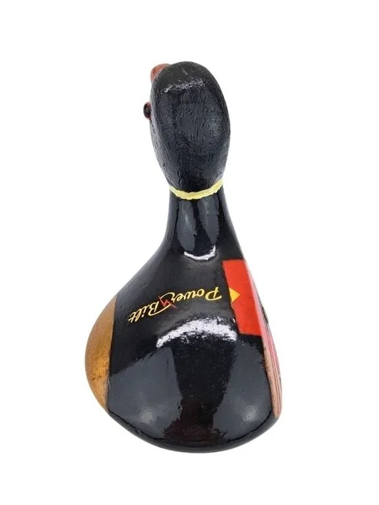 Vintage PowerBilt Duck Golf Club Head Paperweight Decor Persimmon Man Cave Folk - Picture 9 of 13